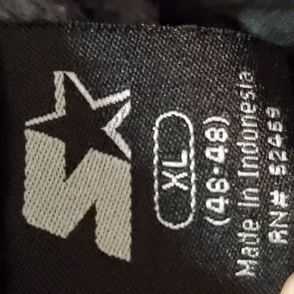 Starter Jacket size XL mens size 46-48 Blue Black Flannel Like - Picture 7 of 8